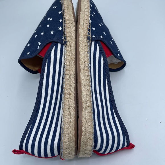 Talbots Izzy Star Printed cotton Espadrille shoes women size 10.5 - Picture 8 of 12